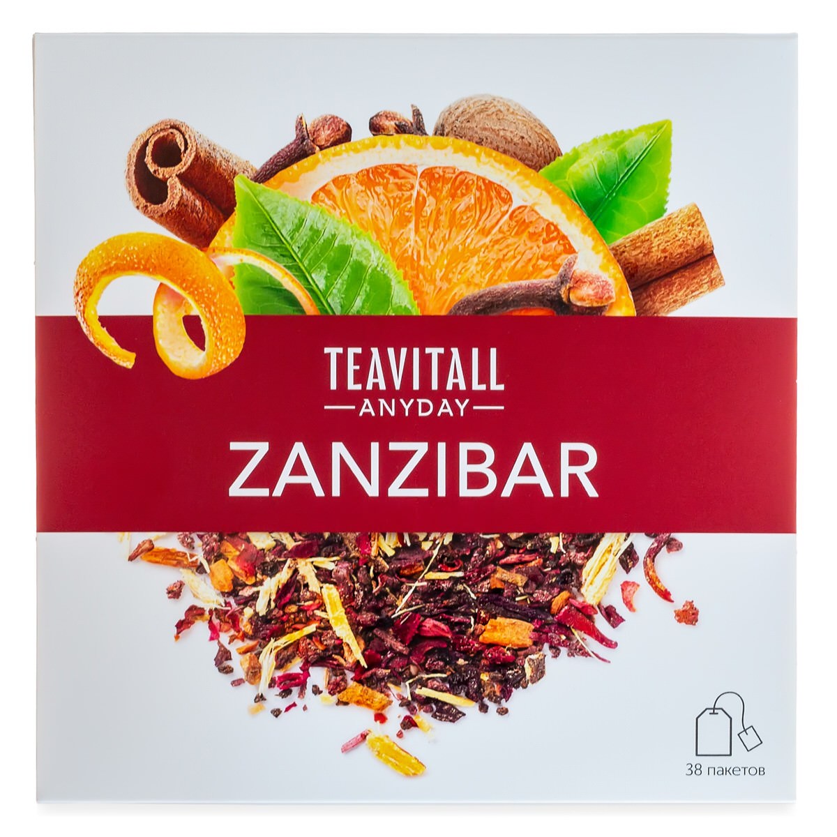 Чайный напиток TeaVitall Anyday “Zanzibar” по цене 370 руб. - купить в  Севастополе ☛ Доставка ★ Интернет-магазин «EcoGreenDom»